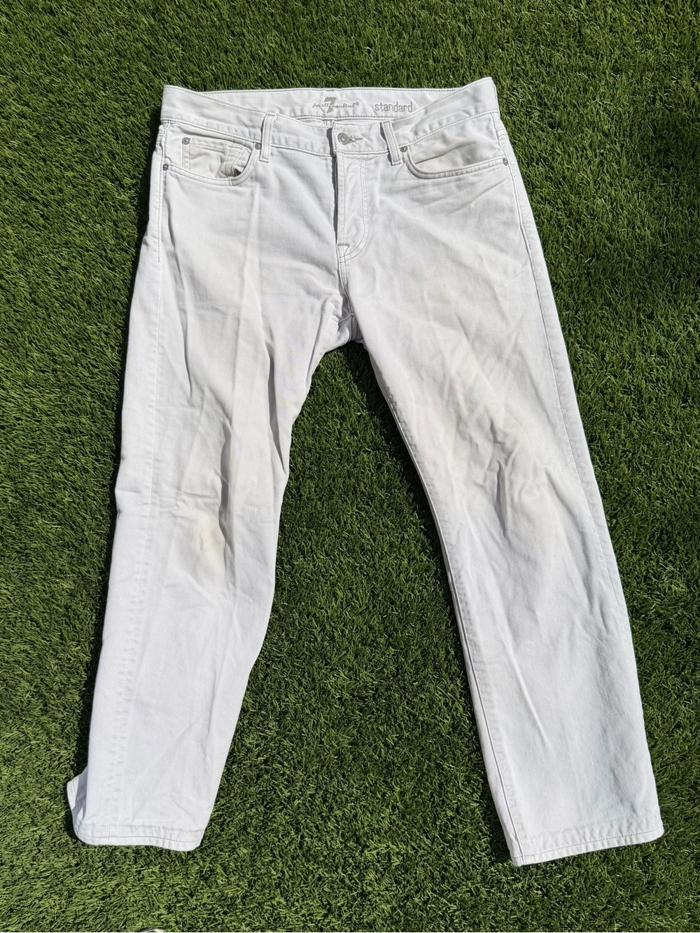 Men's Seven 7 For All Mankind 'Standard' Jeans in Grey Denim size 33